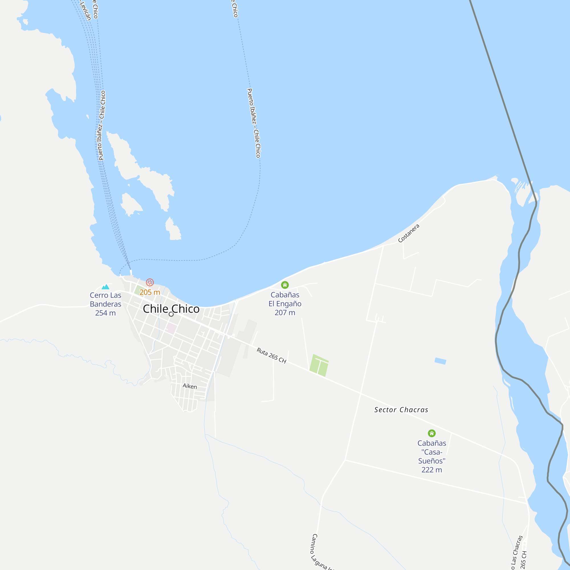 Cabañas El Engaño map