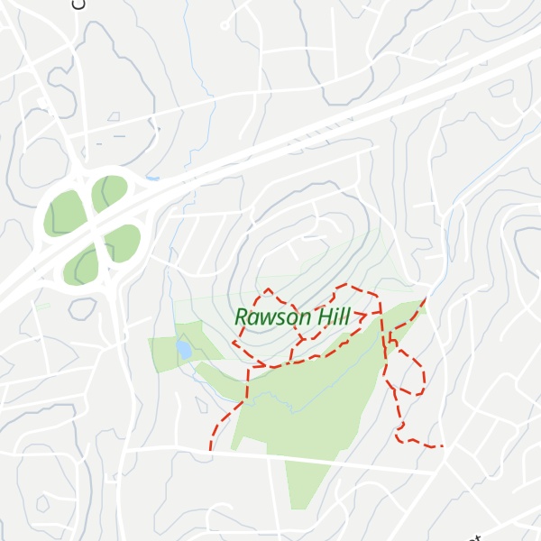 Map of Rawson Hill
