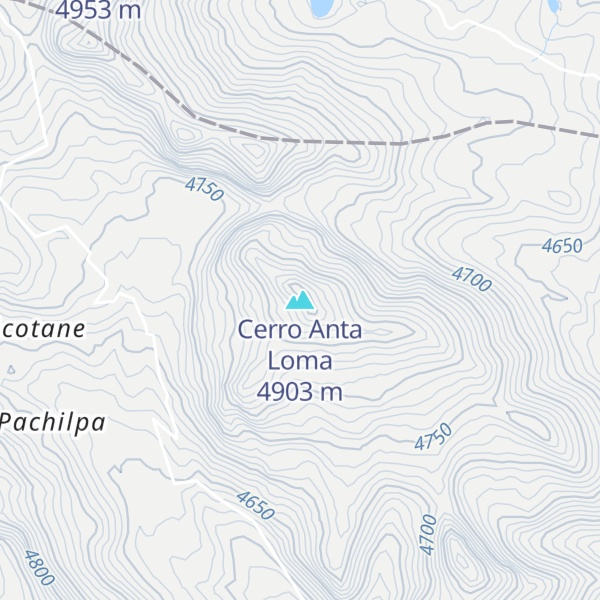 Map of Cerro Anta Loma