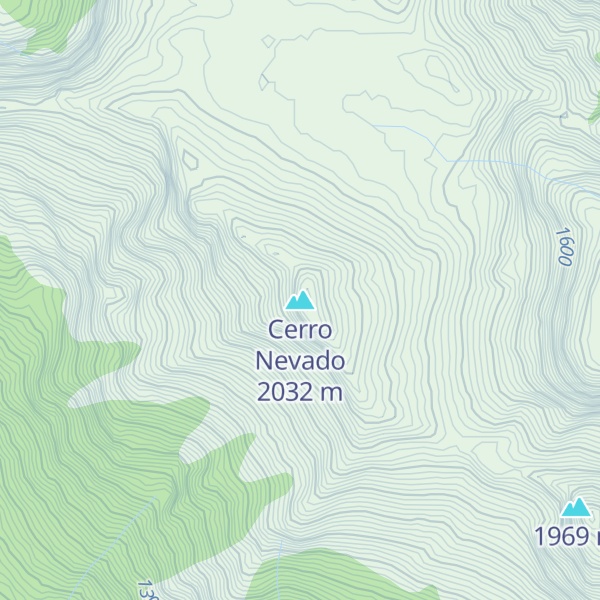 Map of Cerro Nevado