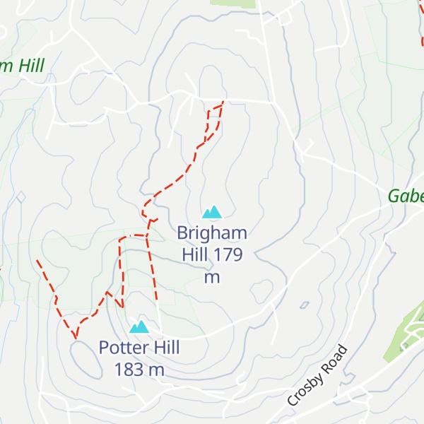 Map of Brigham Hill
