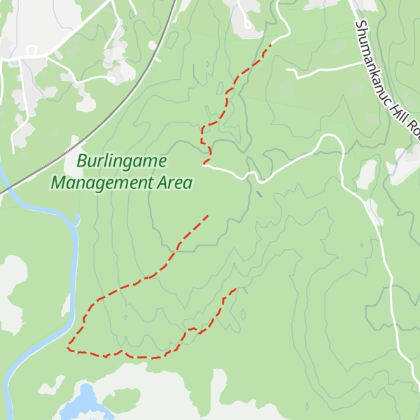 Map of Shumunkanuc Hill