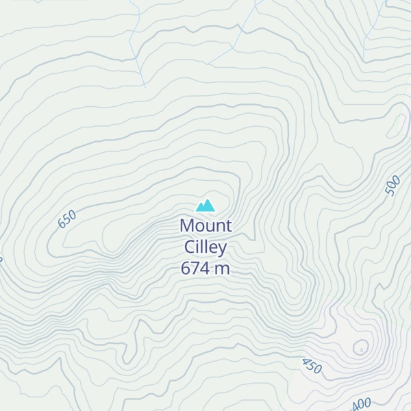 Map of Mount Cilley
