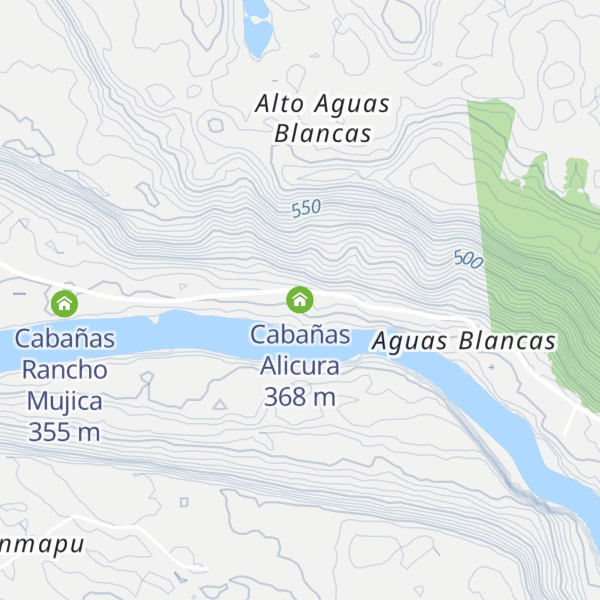 Map of Cabañas Alicura