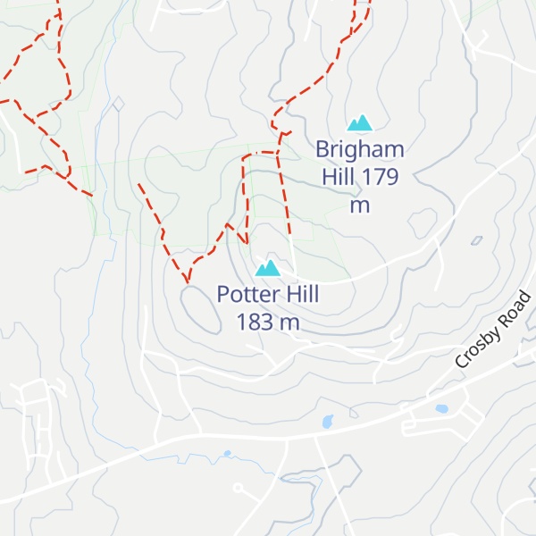 Map of Potter Hill