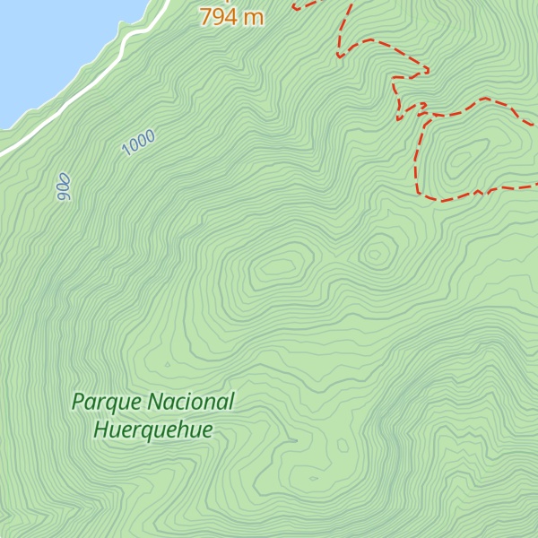 Map of Cerro Quinchol