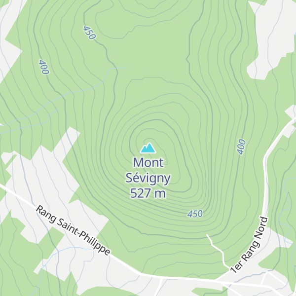 Map of Mont Sévigny