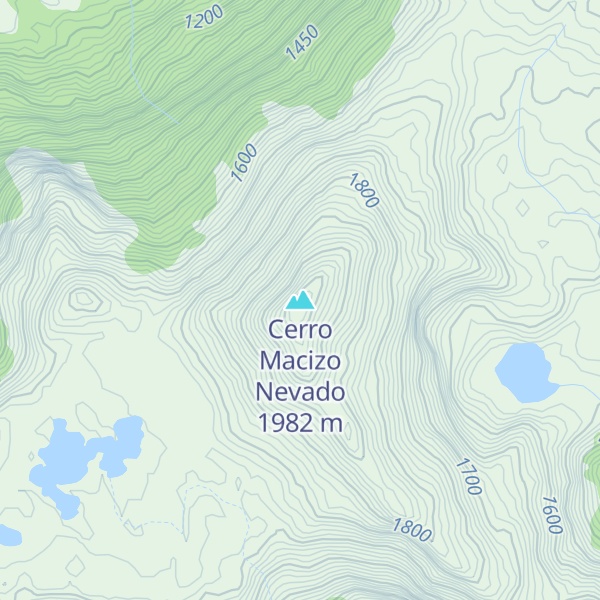 Map of Cerro Macizo Nevado