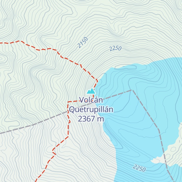 Map of Volcán Quetrupillán