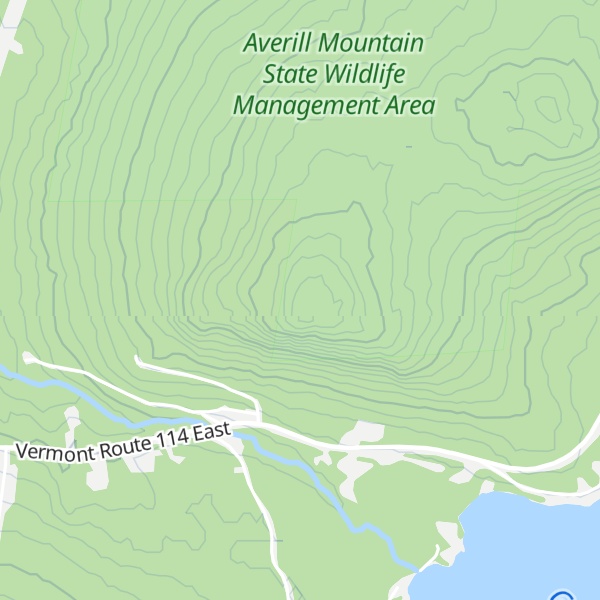 Map of Averill Mountain