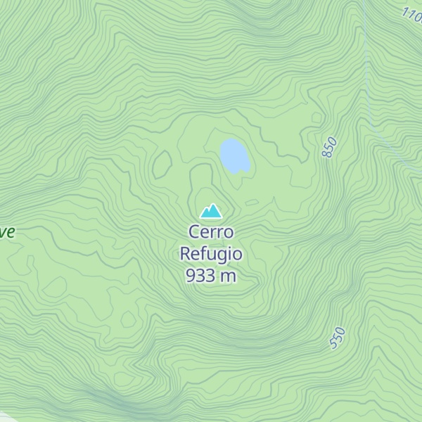 Map of Cerro Refugio