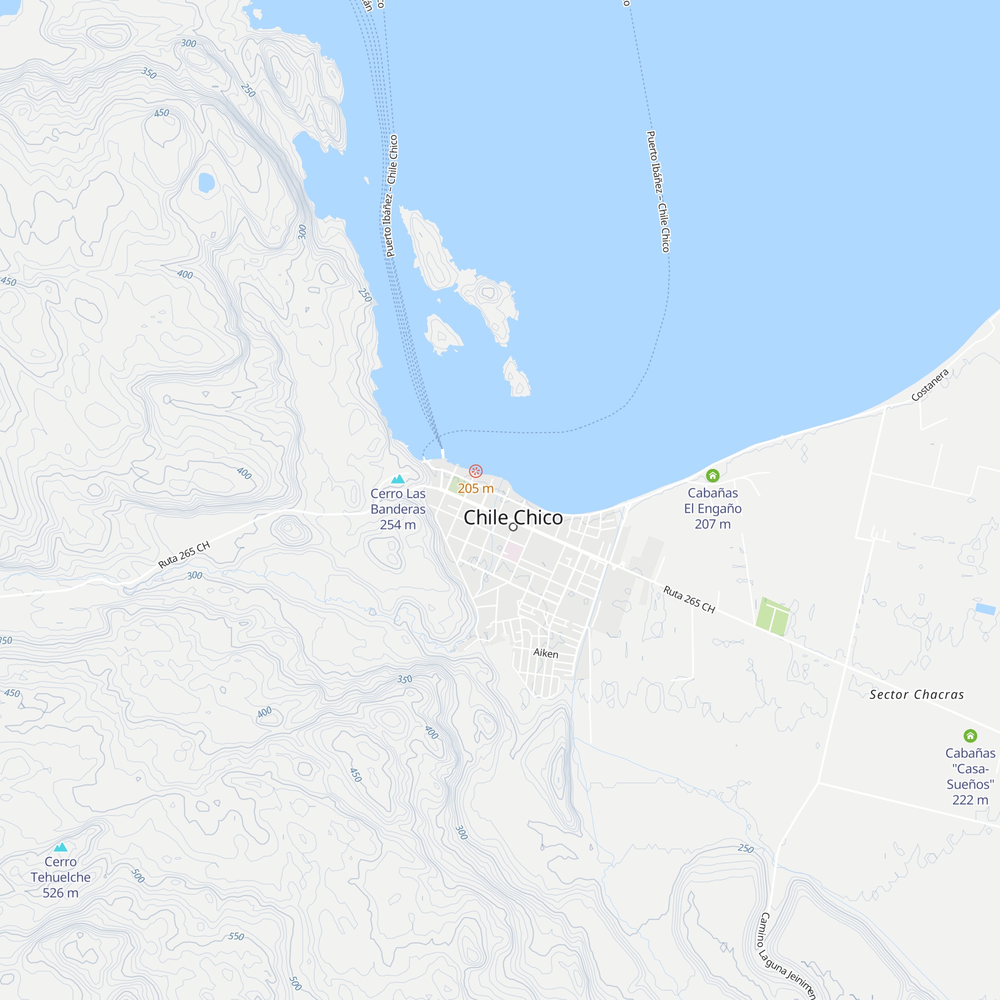 Cabañas El Estero map
