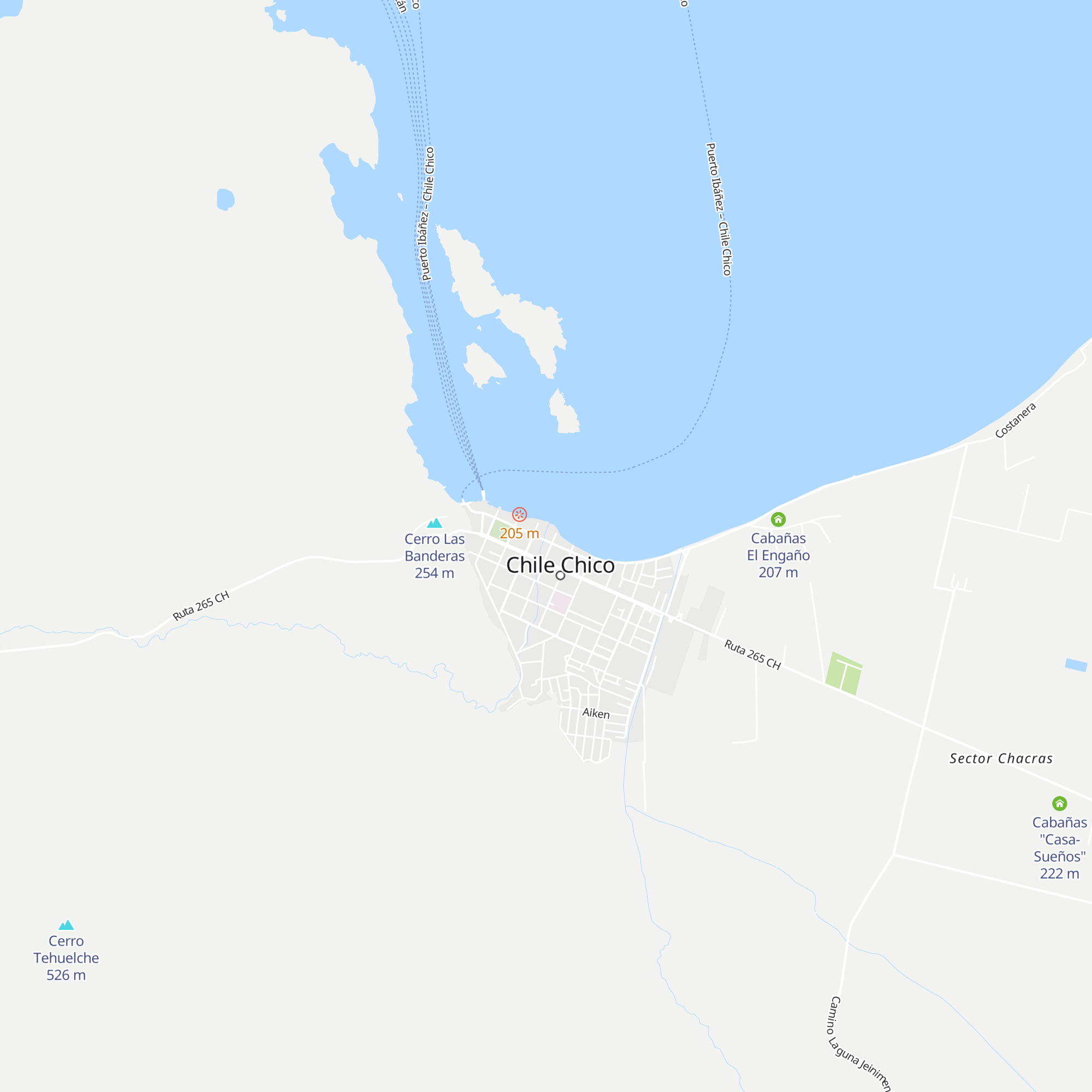 Cabañas El Estero map