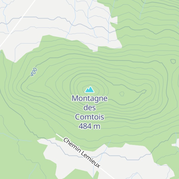 Map of Montagne des Comtois