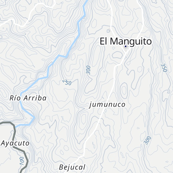 Map of Cerro de Manguito