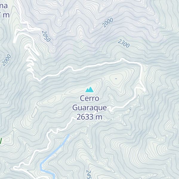 Map of Cerro Guaraque