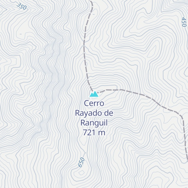 Map of Cerro Rayado de Ranguil