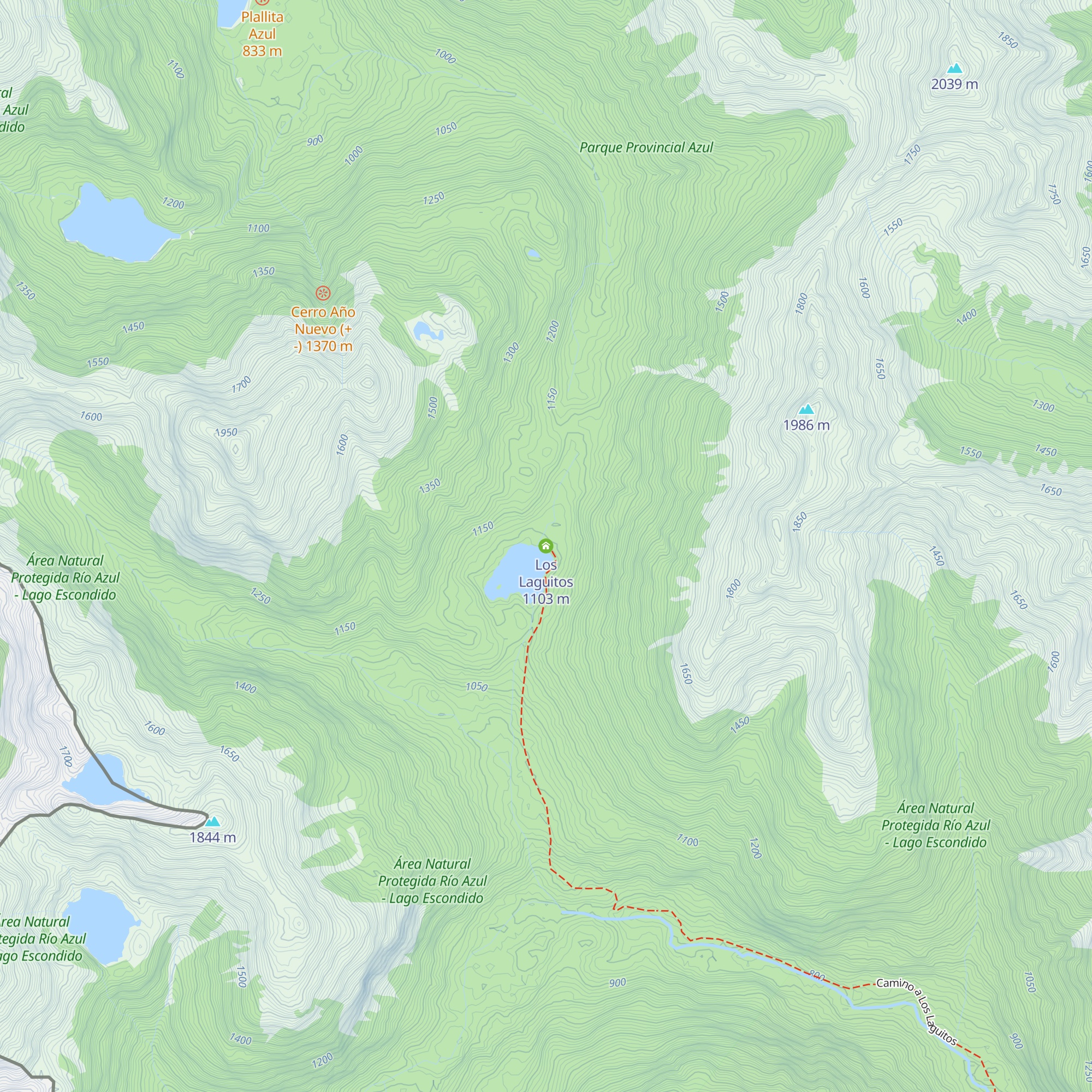 Los Laguitos map
