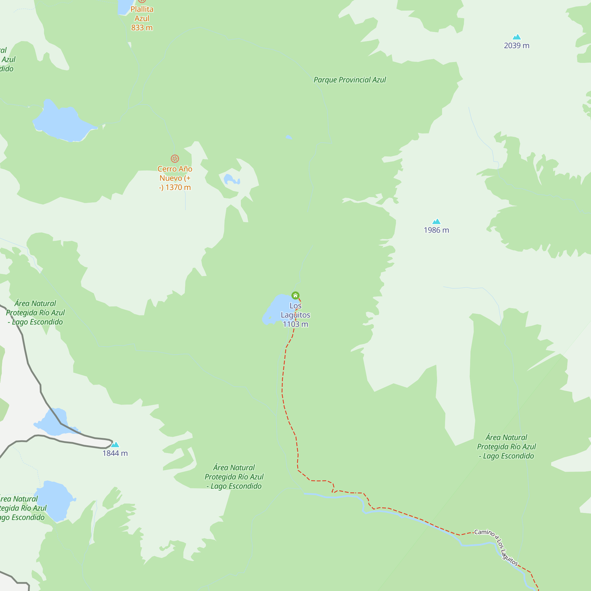 Los Laguitos map