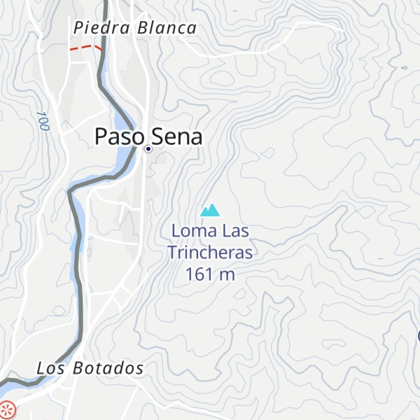 Map of Loma Las Trincheras