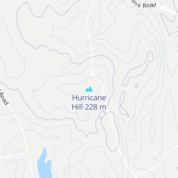 Map of Hurricane Hill