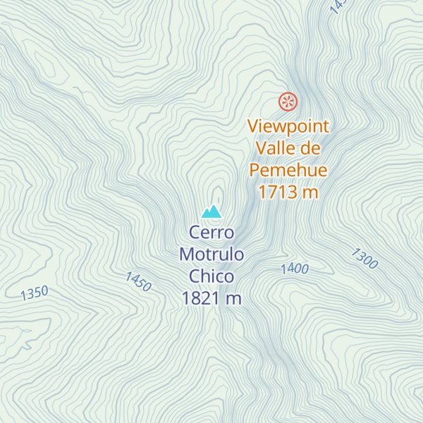 Map of Cerro Motrulo Chico