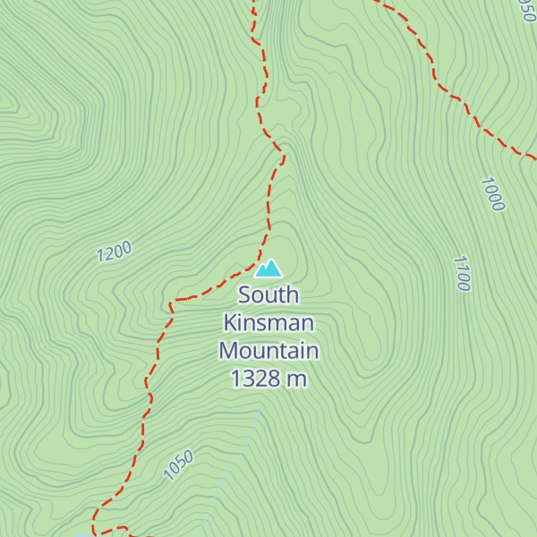 Map of South Kinsman Mountain