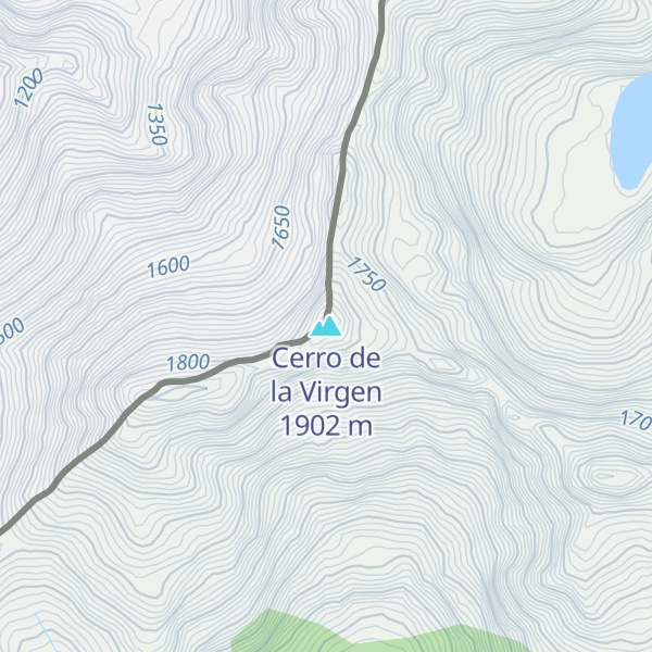 Map of Cerro de la Virgen