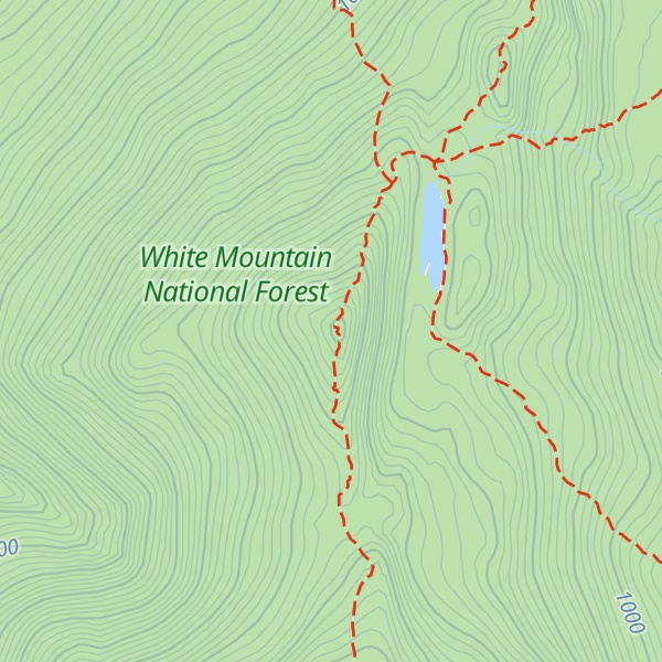 Map of North Kinsman Mountain