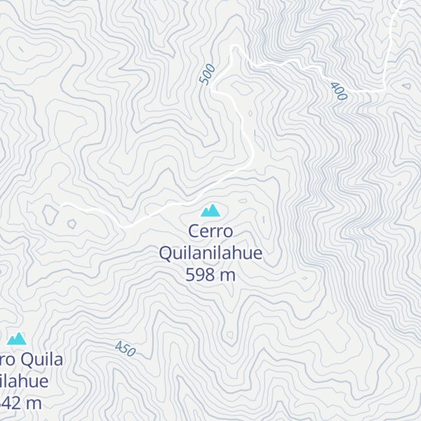 Map of Cerro Quilanilahue