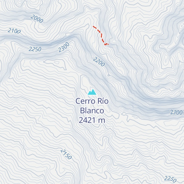 Map of Cerro Río Blanco