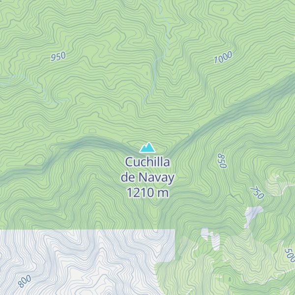Map of Cuchilla de Navay