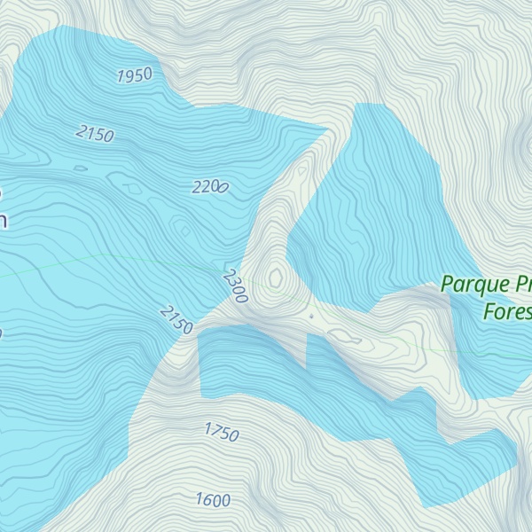 Map of Cerro Tres Picos