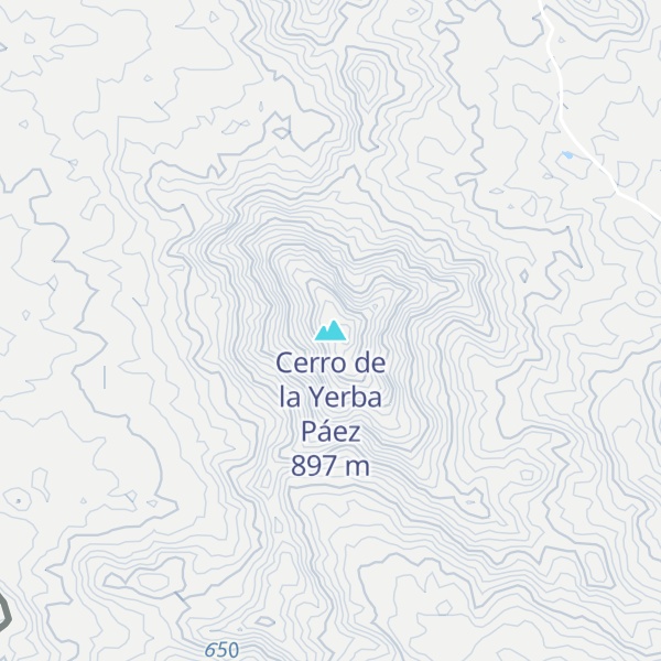 Map of Cerro de la Yerba Páez