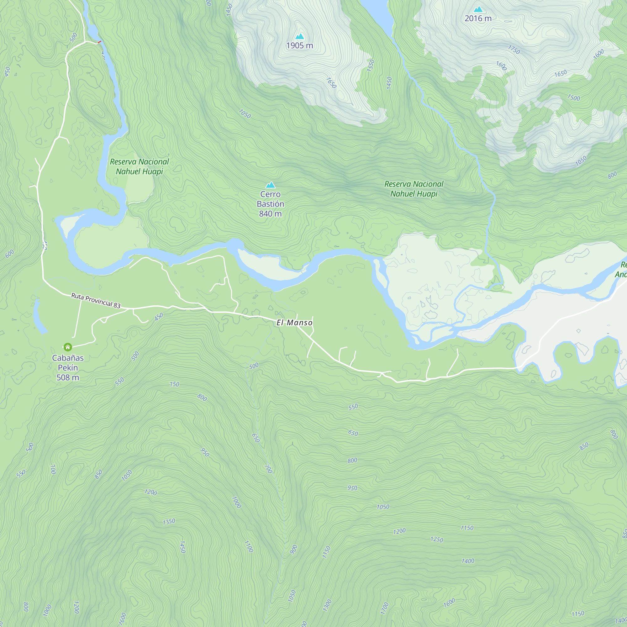 Cabañas Campestre map