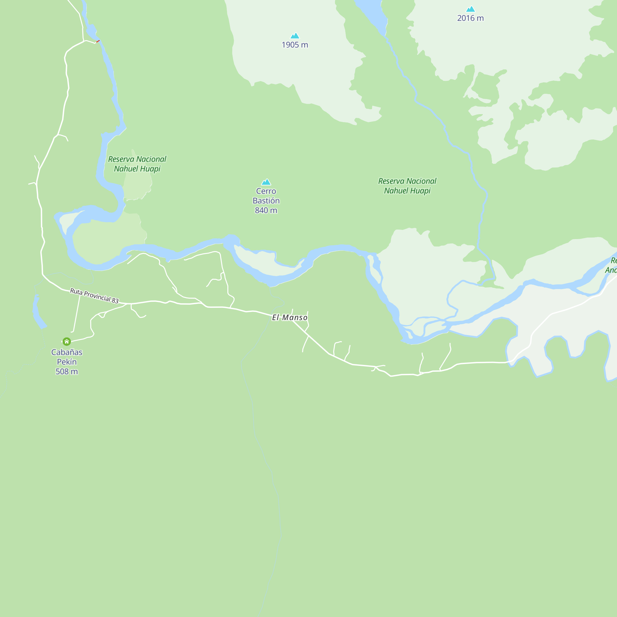 Cabañas Campestre map