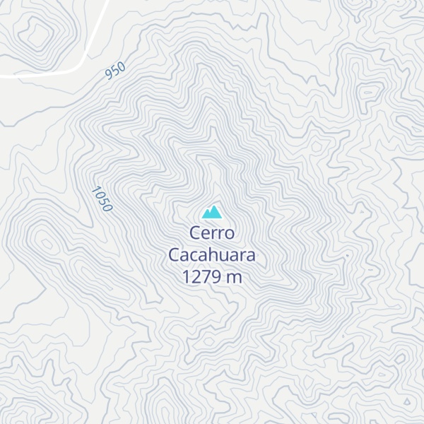 Map of Cerro Cacahuara