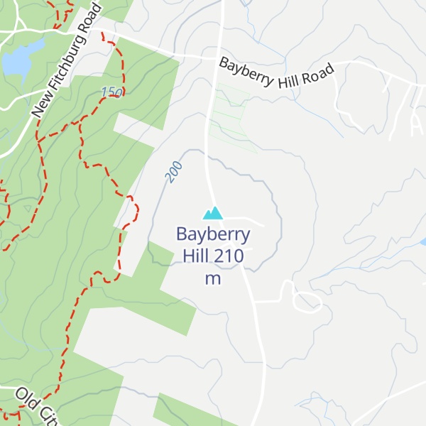 Map of Bayberry Hill