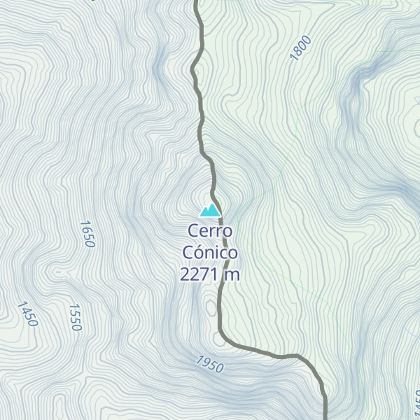 Map of Cerro Cónico
