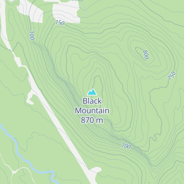 Map of Black Mountain
