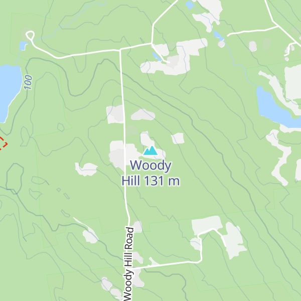 Map of Woody Hill
