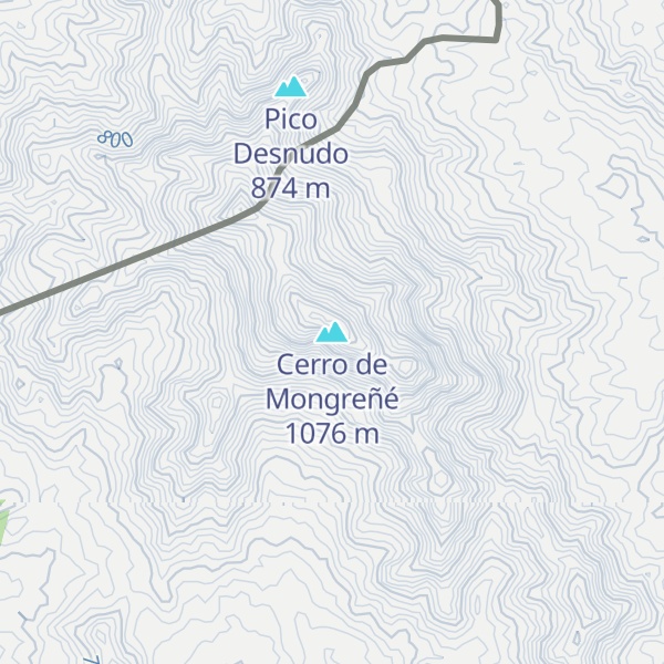 Map of Cerro de Mongreñé