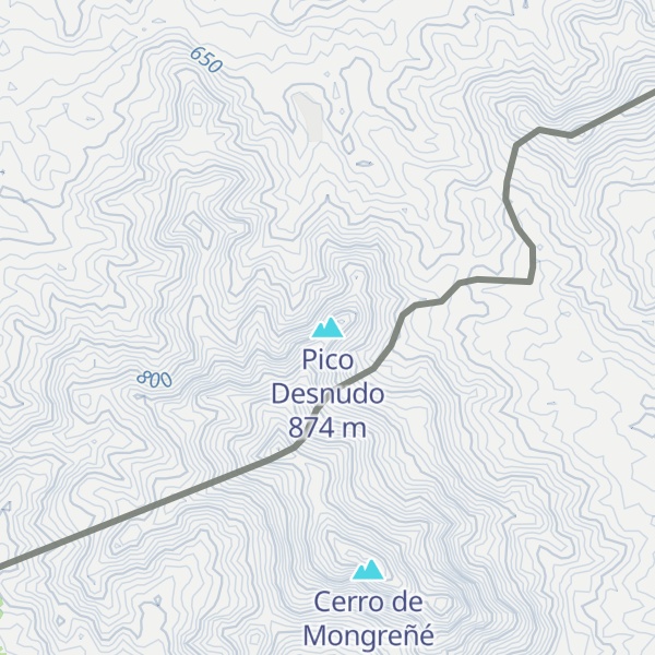 Map of Pico Desnudo