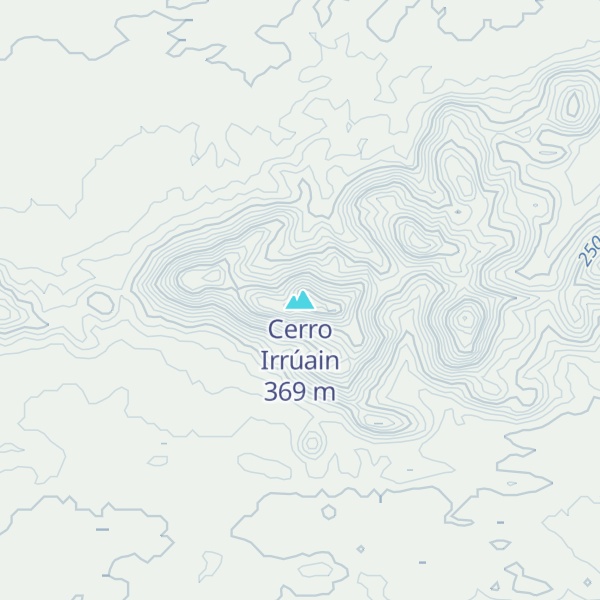 Map of Cerro Irrúain