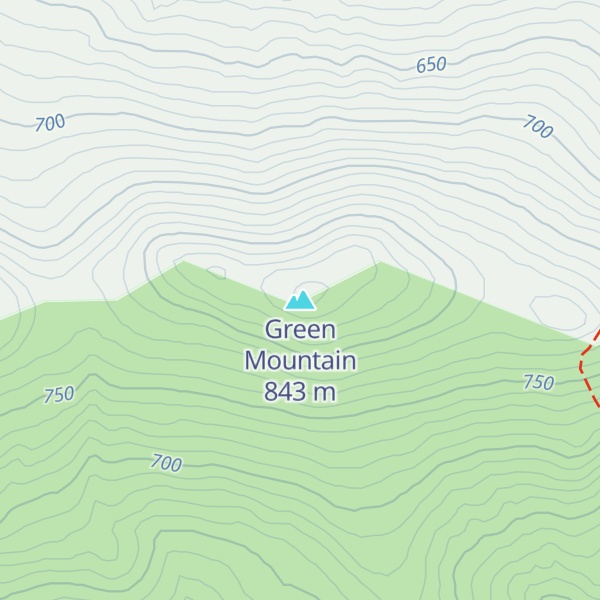 Map of Green Mountain