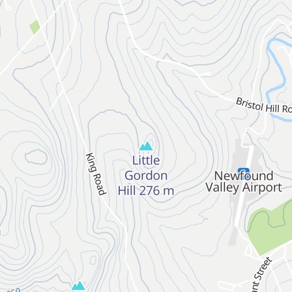 Map of Little Gordon Hill