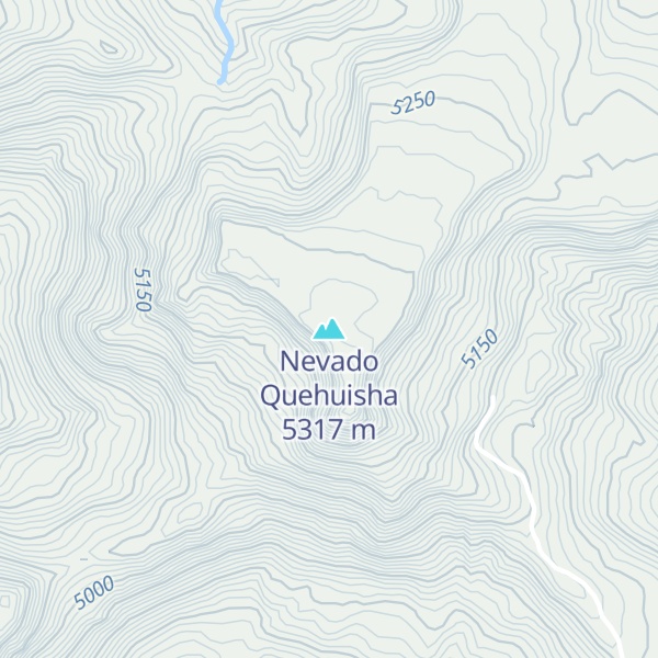 Map of Nevado Quehuisha