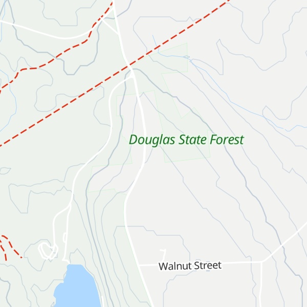 Map of Wallum Pond Hill