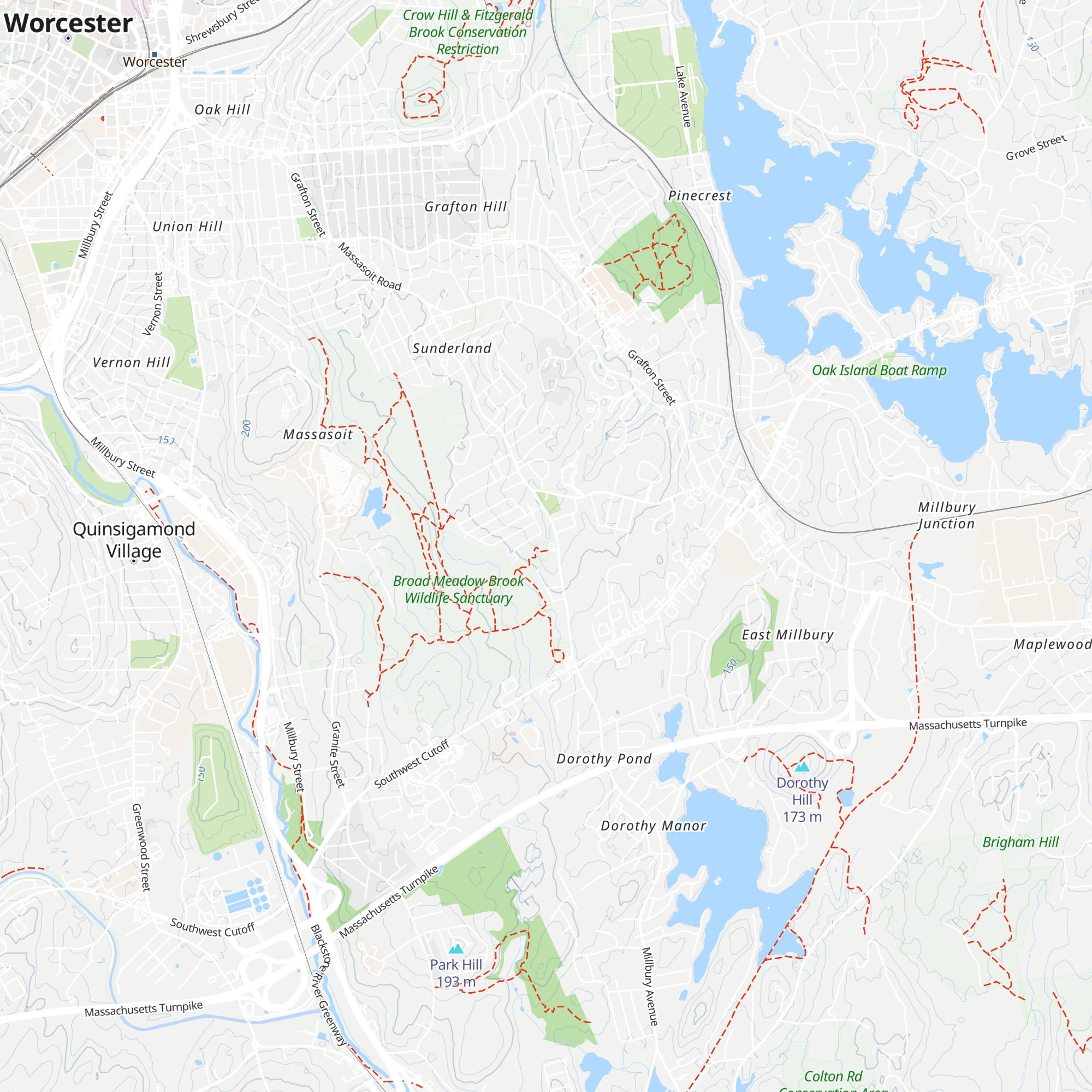 Broad Meadow Brook Savannah Nature Center map