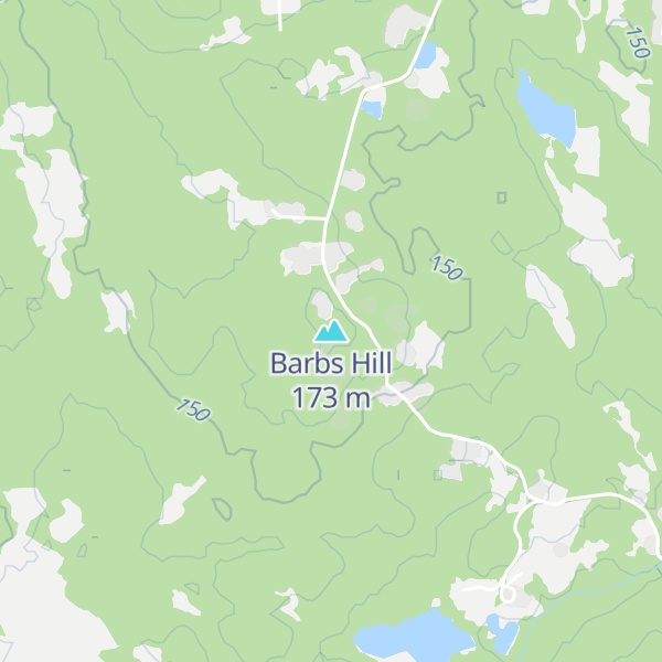 Map of Barbs Hill